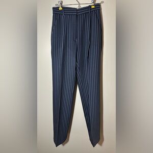Abercrombie & Fitch Dark Blue Sloan Pinstripe Trousers